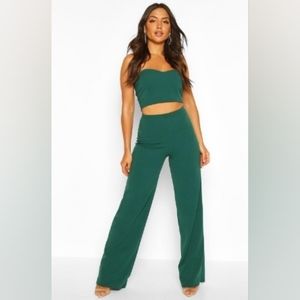 2 piece crop and pant set